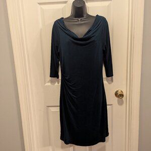 Loft teal dress - large